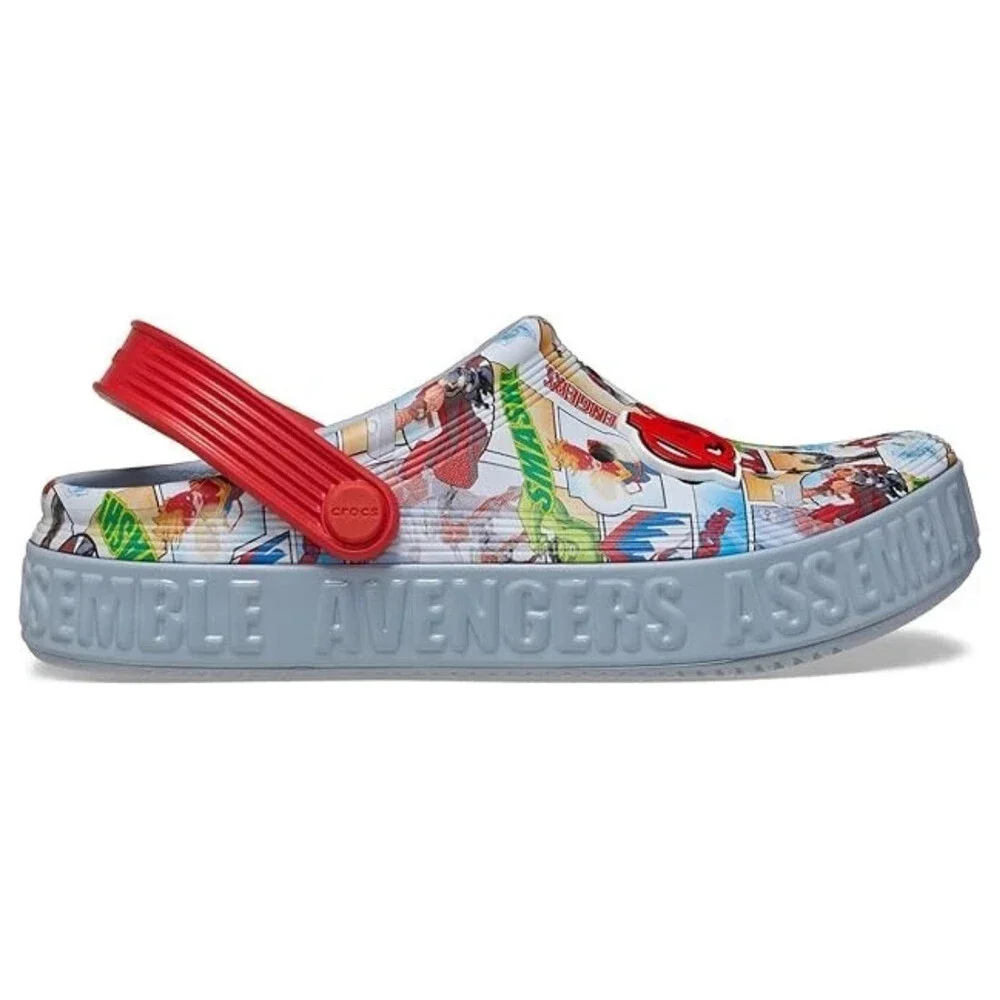 Crocs Avengers Off Court 209943-0ID Clogs Toddler 1 M Multi Casual Shoes TLW762